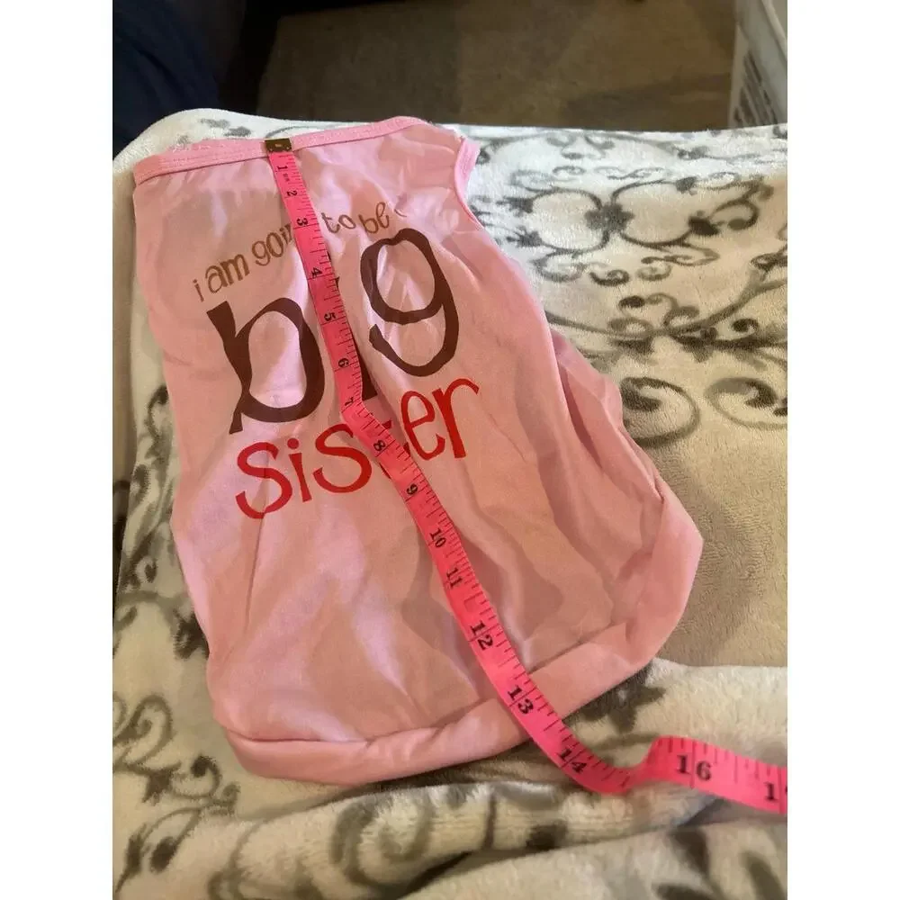 B12 size large for small dog or cat shirt top pink